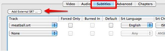 quicktime for mac add subtitle