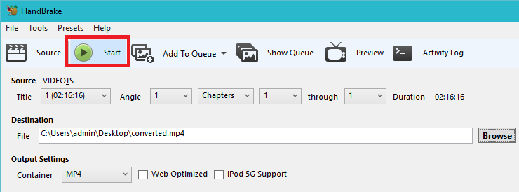 handbrake for mac how to import chapters from video_ts to mp4