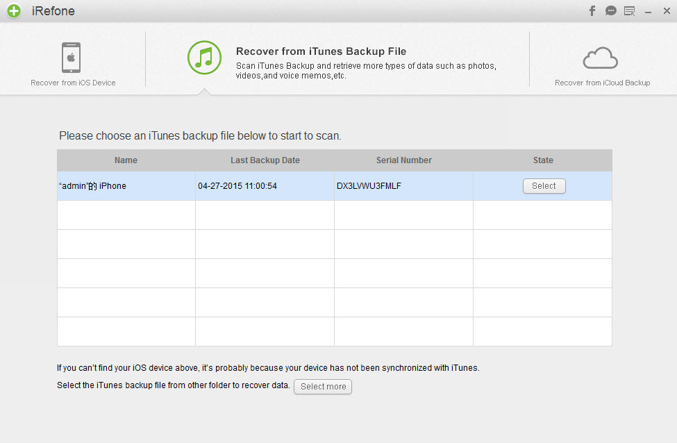 iphone recovery software from itunes backup